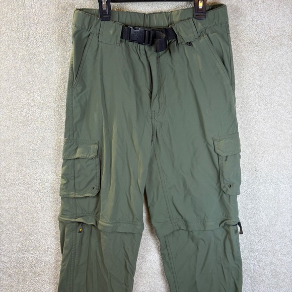 BSA Boy Scouts Switchback Uniform Pants Adult Small (32x31) Green Hike Camp READ - Picture 1 of 11